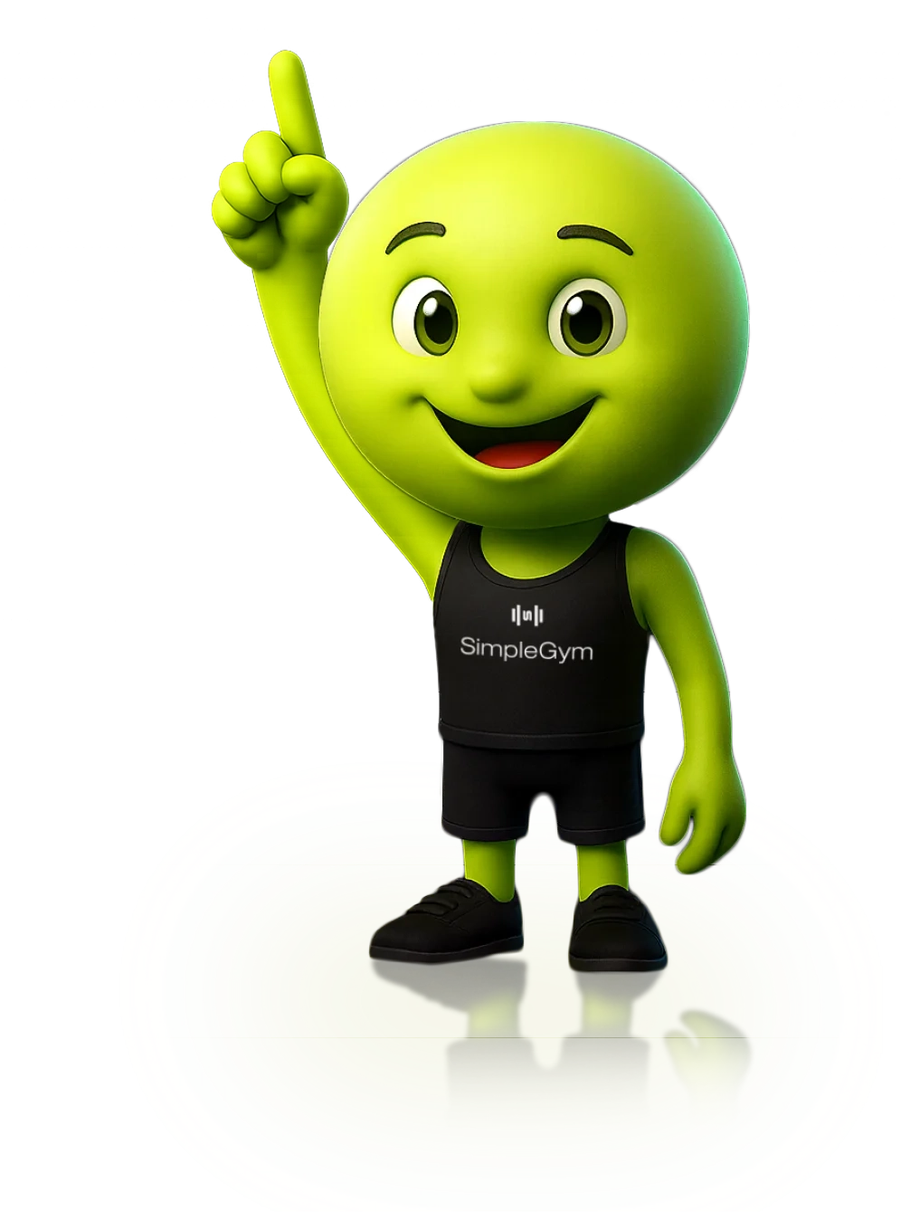 Gymi – maskot súkromného fitness konceptu SimpleGym – mobilná verzia